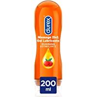 Durex Lubricante Play Massage 2 en 1 Gel de Masaje Corporal Erótico y Estimulante con Guaraná - 200 ml